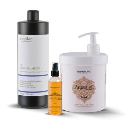 Lote Sergilac - The Argan Shampoo + Mask + Elixir