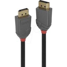 LINDY 36483 - Cable DisplayPort 1.2, 4K 60 Hz, 3,0 m