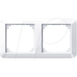 MERTEN EL 1M 389225 - 1-M, marco, doble, blanco activo, brillante, antibacteriano