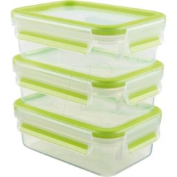 EMSA 515583 - Envases de plástico EMSA fija CLIP y CIERRE verde 3x 0,55