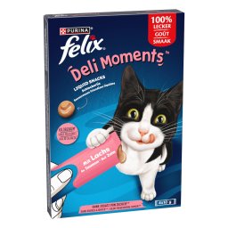 Felix Deli Moments snacks líquidos para gatos - Salmón (16 x 10 g)
