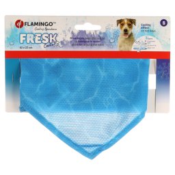 Flamingo Bandana refrescante Fresk Inou, azul - Talla S: 52 x 22 cm (L x An)