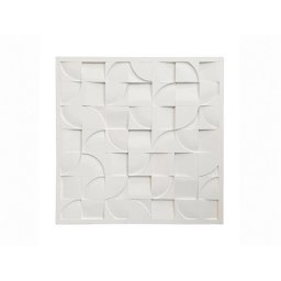 Cuadro Panel Decoracion en Relieve Color Blanco Aveyro