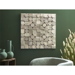 Panel Multiformas Madera a Distintos Niveles Blanco Aybar