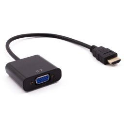 Nilox NXADAP01 Adaptador HDMI a VGA Negro