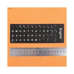 Etiqueta Adhesiva Para Teclado De Ee. Uu., Negra Con Letra Blanca. Cambie La Distribución Del Idioma Del Teclado Pegando Etiquet