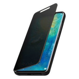 Avizar Funda Libro Translúcida Efecto Espejo Negra para Huawei Mate 20 Pro