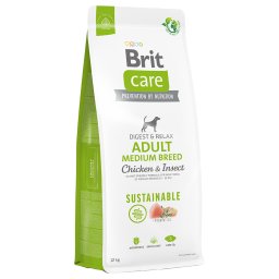 Brit Care Sustainable Adult Razas medianas con pollo e insectos - Pack % - 2 x 12 kg