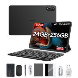 Blackview Mega 2 12" FHD+ 2K 12GB/256GB 4G Android 15 Gris + Pack de Accesorios