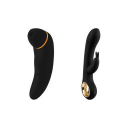 Hugbox Kit De Juguetes Eróticos Pack 2 Best Sellers Succionador De Clítoris Y Vibrador Conejito
