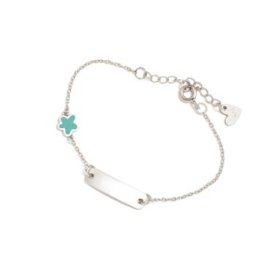 PULSERA PLATA AGATHA RUIZ DE LA PRADA FLOR VERDE 385SUP1