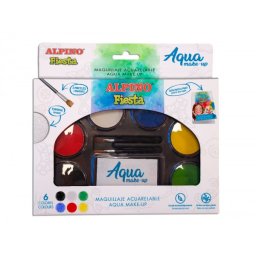 Paleta maquillaje alpino acuarelable pro 6 colores surtidos