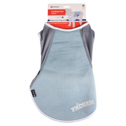 Flamingo chaleco refrescante para perro Frozen, azul / gris - Talla XL: aprox. 45 cm de longitud dorsal