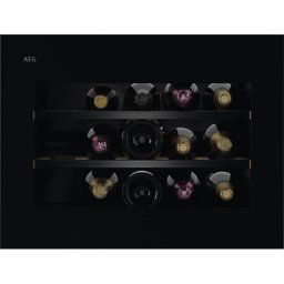AEG KITCHEN Vinoteca empotrable NKW8P21KAB. Cíclico, Empotrable. Menos de 20 botellas.