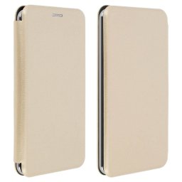 Avizar Funda Libro con Slide Dorada para Smartphones de 5.4" a 6