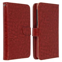 Avizar Funda Billetera Marrón para Smartphones 4.3" a 4.7