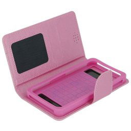 Avizar Funda Libro Rosa para Smartphone Max. 152x145x76mm