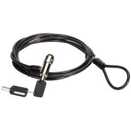 Conceptronic Candado con Llave para Portátil Nano Lock Slot 1.8m Negro