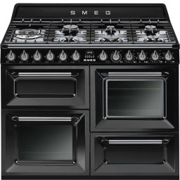 Smeg Victoria TR4110S1 Cocina de Gas 7 Zonas + 2 Hornos Negra