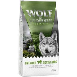 Wolf of Wilderness Sensitive «Untamed Grasslands» caballo, sin cereales - 12 kg