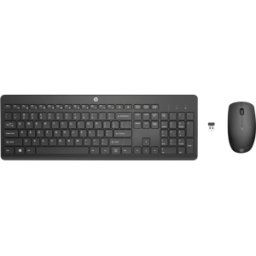 HEWLETT PACKARD HP 18H24AA - Combinación de teclado y ratón, radio, negro, dise