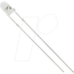 HUIYUAN OPTO-ELECTRONIC 3004R1C-DHE-A - LED 3mm, con cable, rojo 800 mcd, 40°