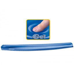 Reposamuñecas de gel fellowes para teclado color azul 26x48x57 cm