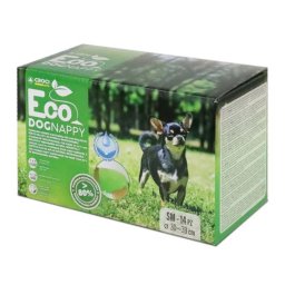 Croci Nappy Pañales ecológicos para perros - T. S: 30 - 39 cm, 14 unidades