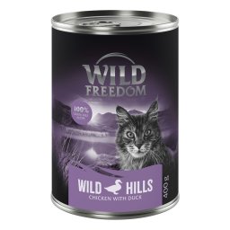 Wild Freedom Adult 6 x 400 g - receta sin cereales - Wild Hills - Pato y pollo