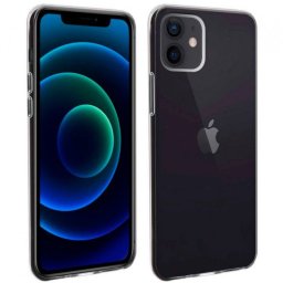 Akashi Funda de Silicona Transparente para iPhone 12/12ro