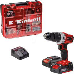 EINHELL 4514221 - Taladro de impacto inalámbrico TE-CD 18/2, con 2 bater&ia