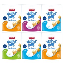 animonda Milkies snacks crujientes para gatos - Pack mixto - Pack % - 24 x 120 g (4 variedades)