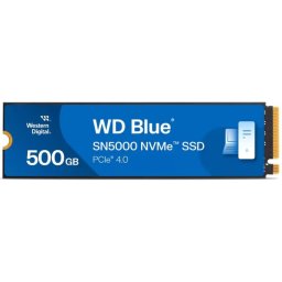 Disco Duro Western Digital 500GB NVMe 5000MB/s WD Blue SN5000 + Software Monitorización