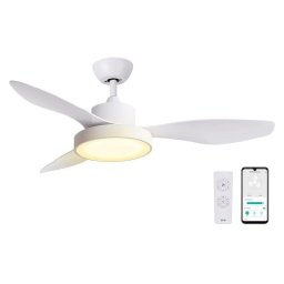 Ventilador de Techo con Luz SPC Conforto DC Lite 2 42W 120cm 6 Velocidades Motor DC Silencioso WiFi Mando Función Invierno