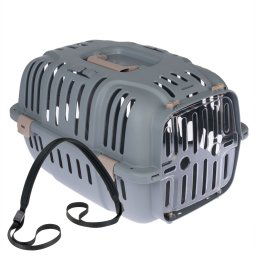 Transportín para gatos TIAKI Bella - Pack % - TIAKI Bella + correa para el hombro