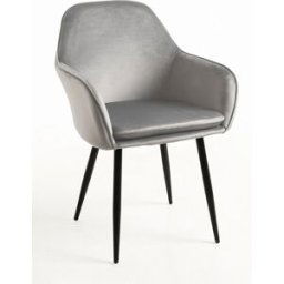 RegalosMiguel Pack 2 Sillas Chic Black - Gris claro