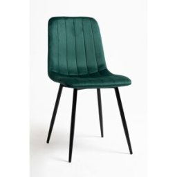 RegalosMiguel Silla Miller Black Terciopelo - Verde