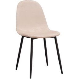 RegalosMiguel Silla Teok Black Terciopelo - Beige