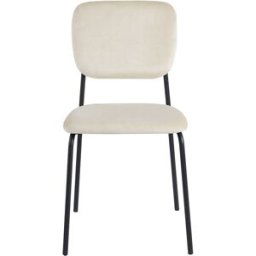 RegalosMiguel Silla Selin Black Terciopelo - Beige