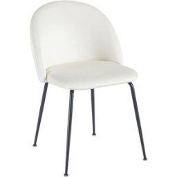 RegalosMiguel Pack 2 Sillas Black Dalnia Terciopelo - Beige