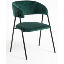 RegalosMiguel Silla Mihu Black Terciopelo - Verde