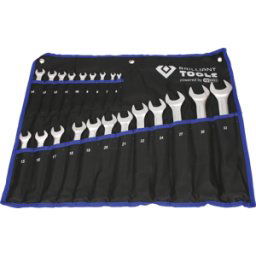 BRILLIANT TOOLS BT 0011021 - Juego de llaves combinadas, 21 piezas