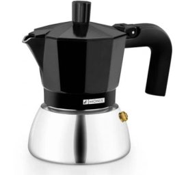 Monix Induction Inox M863009 Cafetera Italiana 9 Tazas Negra