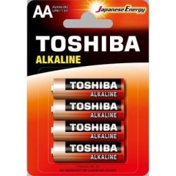 Toshiba Alkaline LR6 Pack de 4 Pilas AA Alcalinas 1.5V