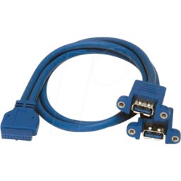 STARTECH.COM ST USB3SPNLAFHD - Conector de cabeza de pin IDC > USB 3,0 2x Tipo-A.