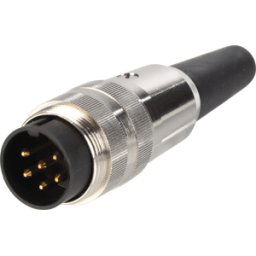 LUMBERG LUM SV 60 - Conector macho, SV 60, conector redondo, recto, IP40, 6 polos