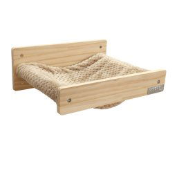 Hamaca de pared Kerbl Pet Madera - topo