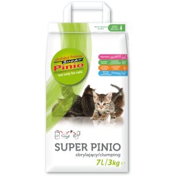 Arena para gatos Super Pinio Natural - 2 x 7 litros (aprox. 5 kg)