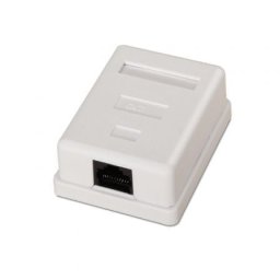 Aisens A139-0301 Roseta de Superficie RJ45 Cat6 1 Toma Blanca