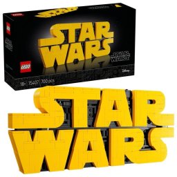 Lego Star Wars Logotipo de Star Wars para Construir, Rótulo, Set para Construir y Exponer 18+ Años